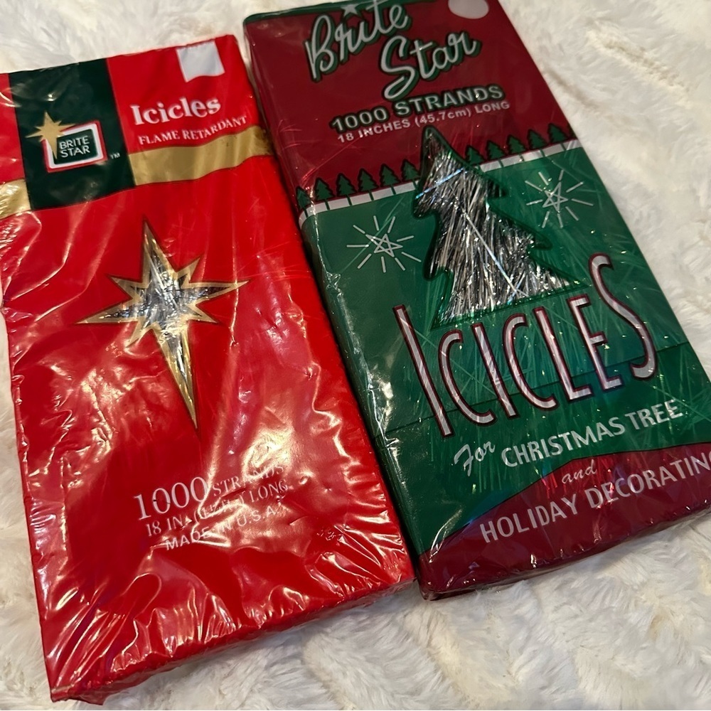 NEW Vintage Bright Star Silver Icicles Tinsel Christmas Made in Philadelphia USA - Picture 5 of 5